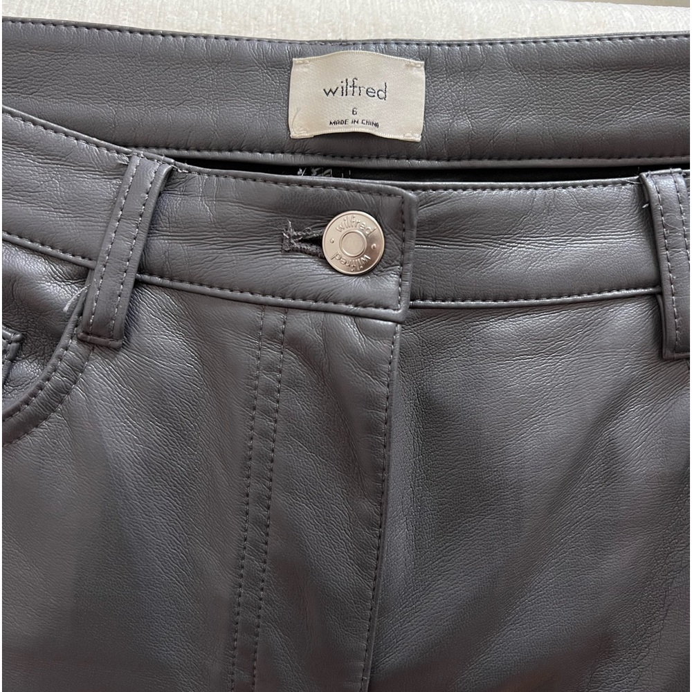 Aritzia “The Melina Pant” high wasted vegan leather pant